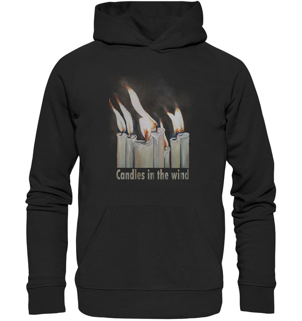 Candles - Candles in the wind | Organic hoodie
