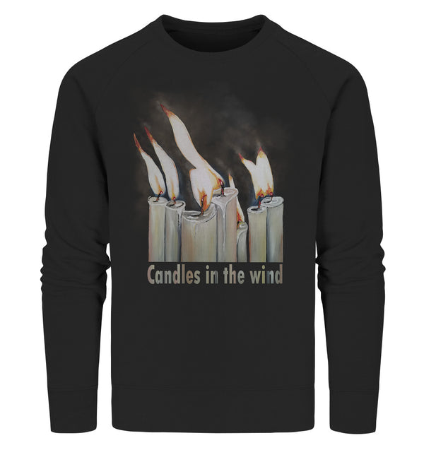 Candles - Candles in the wind | Organic sweatshirt